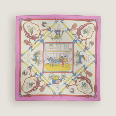 エルメス 紫色 スカーフ 花とトンボ エルメス 紫色 スカーフ 花と